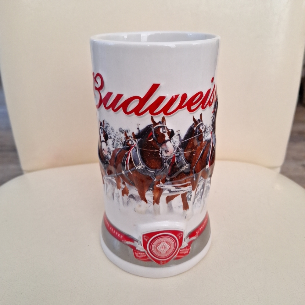 Budweiser 2011 Holiday Stein Strength Power Beauty 1061597
